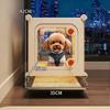 Einzimmer-Suite Hundekäfig Luxus Haustier-Villa mit Toilette Separater Bereich Teddy Hundehütte Premium Haustier-Residenzsystem Innen Zwinger