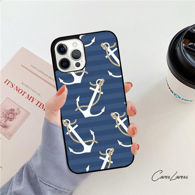 Anchor Compass Nautical Sailor Sailing Phone Case For iPhone 17 Air 16 15 14 Plus Apple 11 12 13 Pro Max Coque