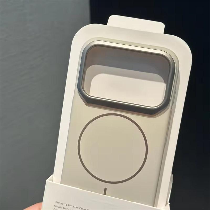Matte Hard PC Magnetic Phone Case For iPhone 17 Air 16 15 14 13 12 11 Pro Max Plus For Magsafe Blade Lens Shockproof Armor Cover