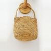 Bohemian Raffia Bucket Bag Summer Woven Straw Bag Handmade Hollow Handbags Designer Shoulder Bags for Women Travel Beach Bags