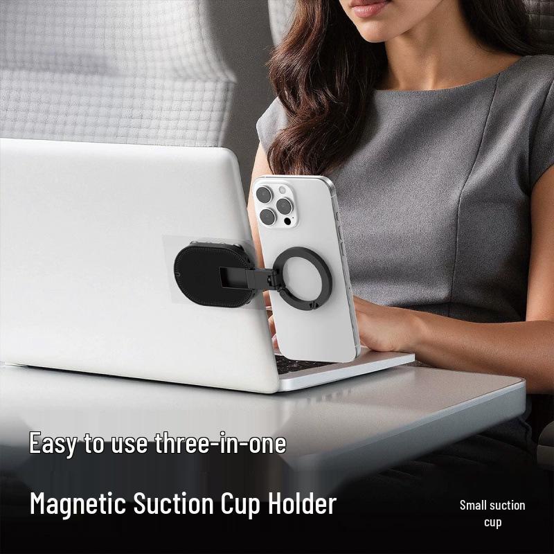

Double-Sided Magnetic Phone Holder for Live Streaming and Multifunctional Use чёрный