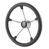 15.5in Boat Steering Wheel 304 Stainless Steel with PU Foam Marine Hardware Accessory
