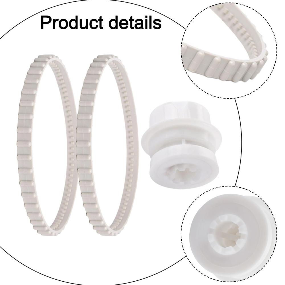 Set of 2 RCX23002 belts and 1 RCX26005 bearing for TigerShark robotic pool cleaner models including QC and Plus versions