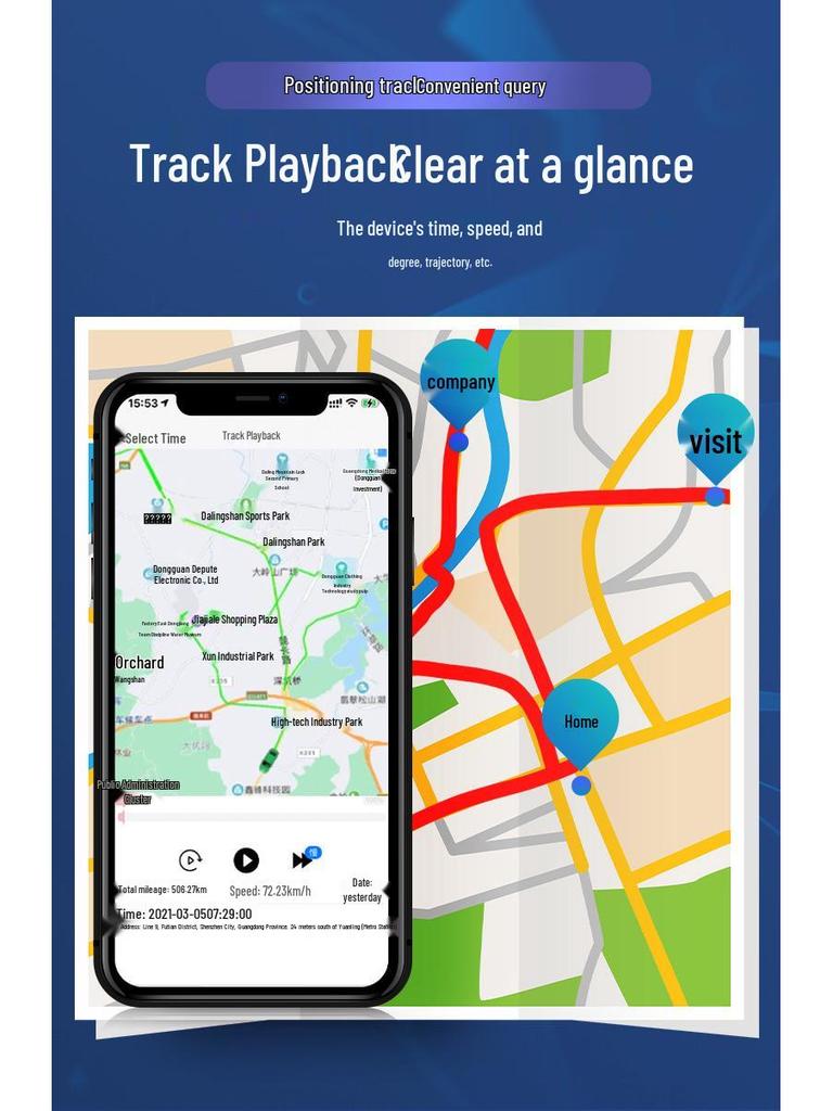Localizador GPS GF07 para Carros, Idosos e Crianças - Dispositivo Anti-Perda