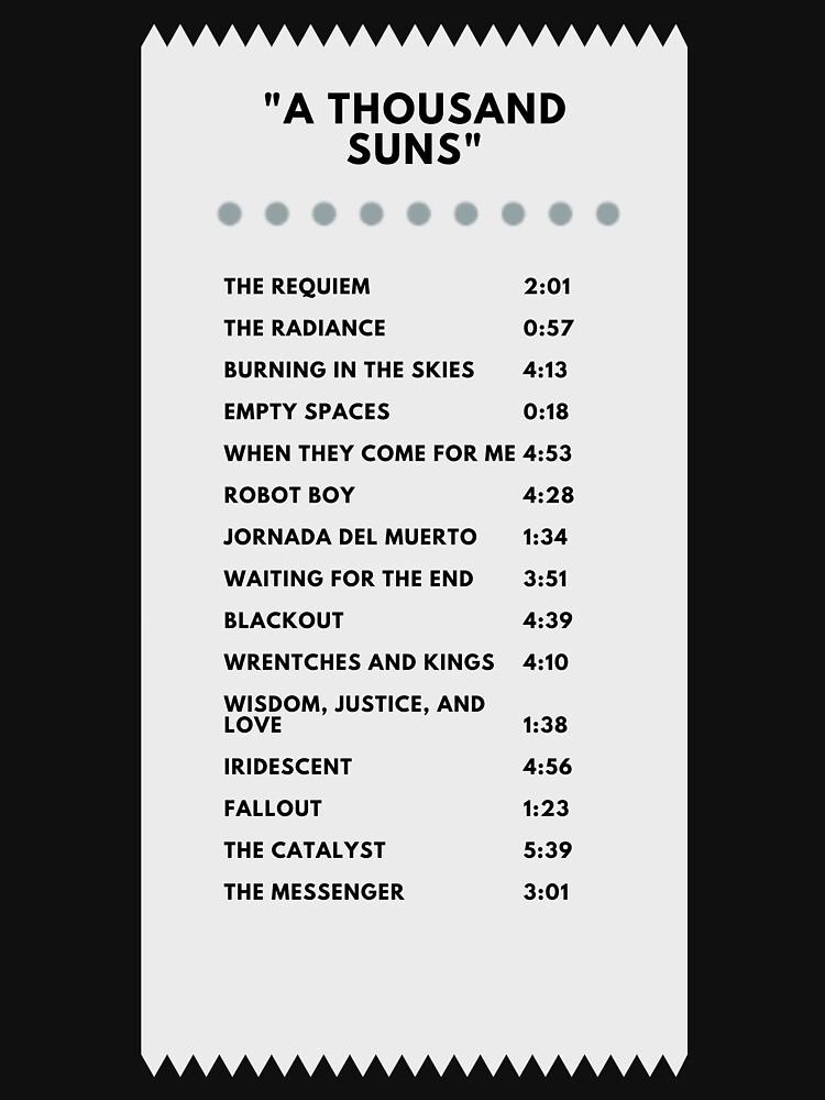 "A THOUSAND SUNS" CARTOON RECEIPT Classic T-Shirt