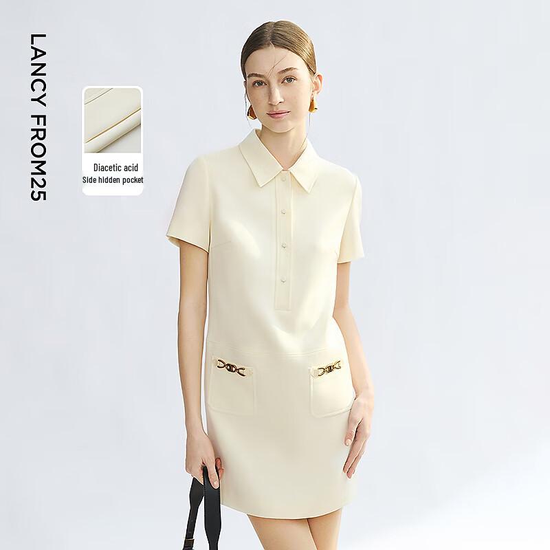 

Langzi Polo Collar Short Sleeve Straight Mini Dress XL