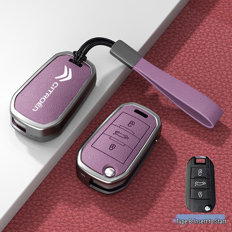 Car Key Cover & Buckle for Citroen C3XR, C4L, Tianyi, C5, C4 Sega, Elysee, C6 Models