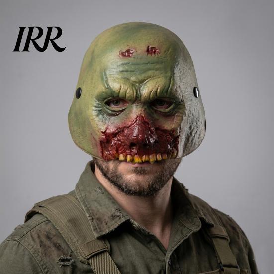 Horror Rotting Face Mask Halloween Zombie Mask, with Realistic Texture Design, Breathable Detailed Wound PU Foam Cosplay for Parties And Props