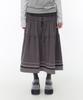 HUG YOUR SKIN Two-Way String Tiered Skirt (Charcoal)