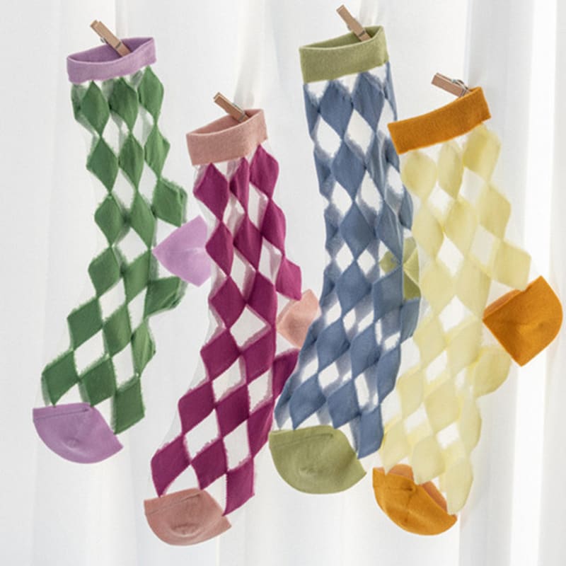 TSH Diamond See-Through Socks