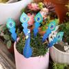 Splicing Design Garden Peacock Stakes Detachable Resin Peacock Figurine  Backyard