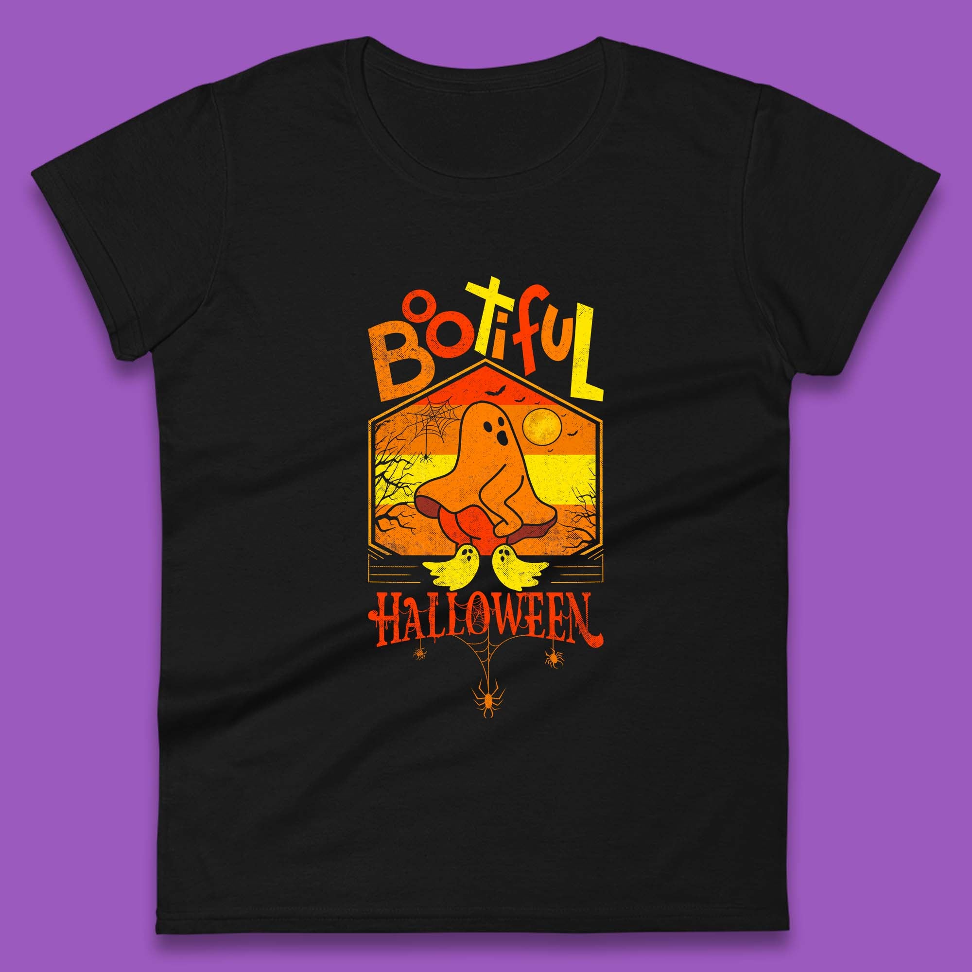 Bootiful Halloween Funny Ghost Big Butt Thick Halloween Ghost Booty Funny Humor Offensive Womens Tee T Shirt Mens Tops Unisex Top M