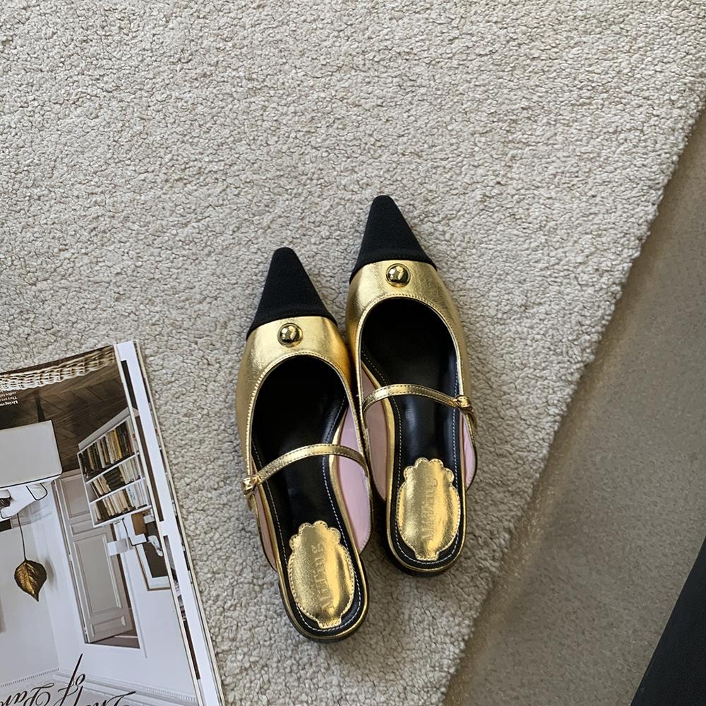 мода Модные женские тапочки-слайды разноцветные золотые серебряные бежевые черные 2024 — фото 10