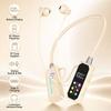 LED Digital Display Wireless Earbuds Neckband Long Standby Bluetooth Headphones  Mobile Gaming