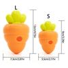 Chew Resistant Carrot Shape Pet Treats Feeder Toy Slow Feeder Food Dispenser For Dog Cats Mental And Physical Exercise