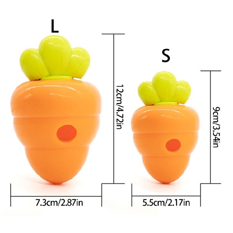 Chew Resistant Carrot Shape Pet Treats Feeder Toy Slow Feeder Food Dispenser For Dog Cats Mental And Physical Exercise