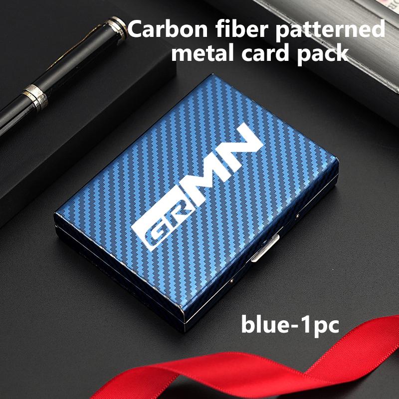 

Creative Business Card Case Cover Metal Credit Card Wallet Holder Box ID Card Holder For Toyota Crown GR Corolla YARIS Auris