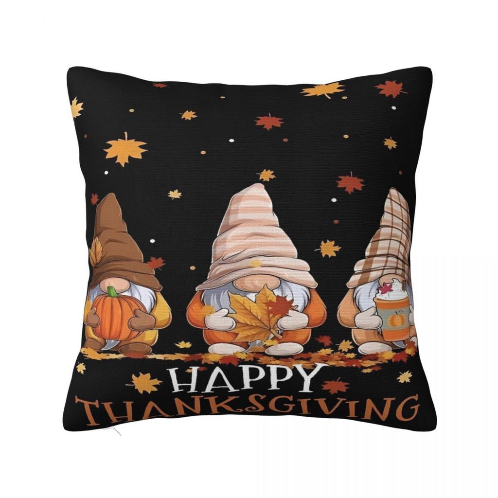 Pillow Case Happy Thanksgiving Day Soft Pillow Cover Morden Cushion Cover Graphic Pillowcases For Sofa Bedroom Home Decor