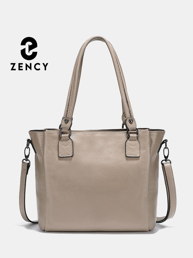 

Zency Luxury Designer Женские сумки-ведра из натуральной кожи чёрный