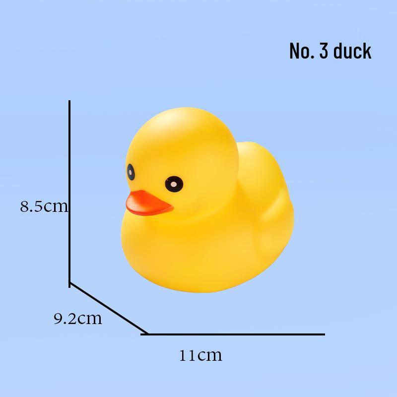 Hong Kong Edition Colorful Bath Squeak Little Yellow Duck Toy Set