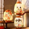 Traditional New Year Lantern Good Luck Handmade Luminous Lantern LED Lighting Decorative Ancient Style Lantern Spring Festival
