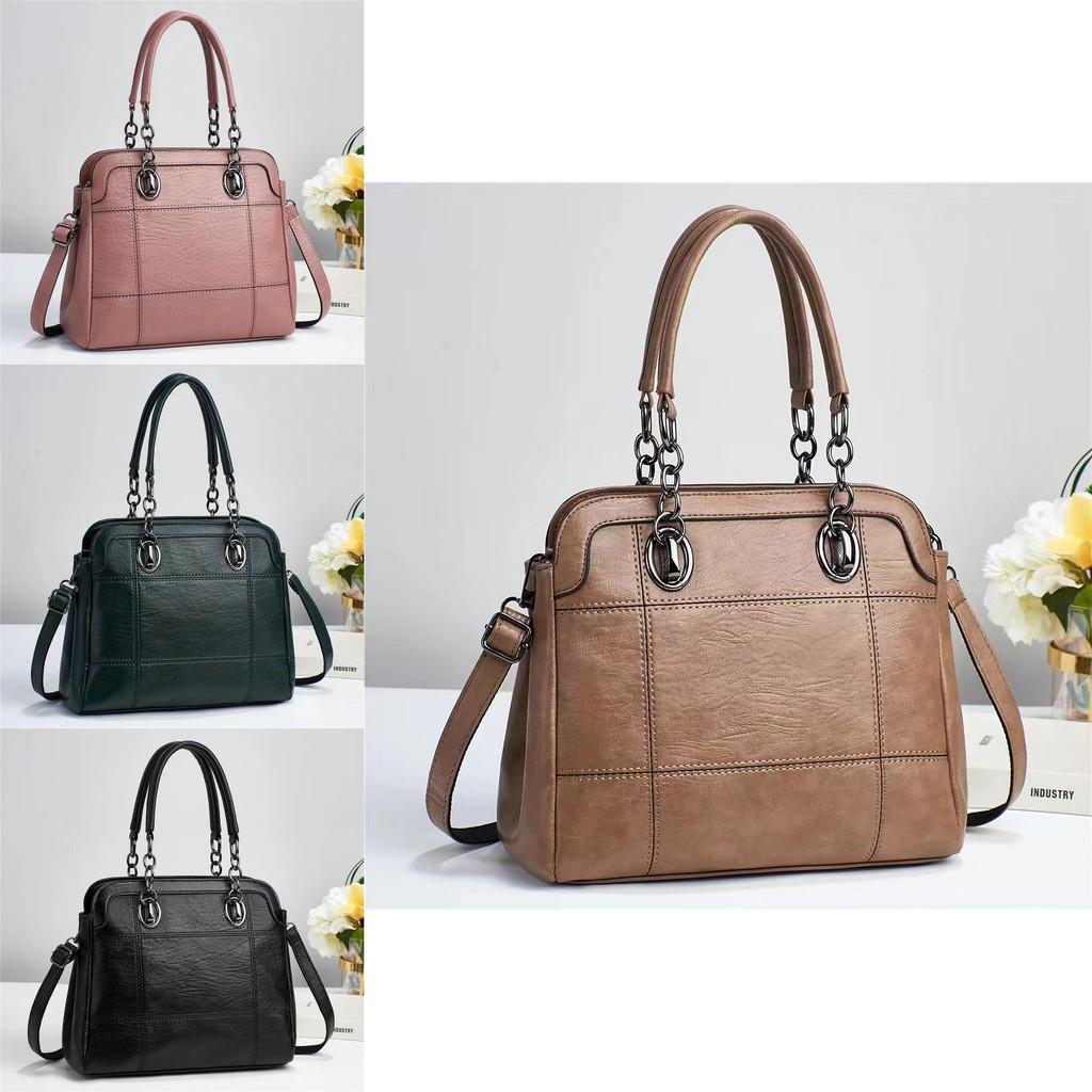 Fashionable New Trendy Pu Bucket Bag For Women Spacious Stylish Handbag In Black Green Pink Burgundy Gray Khaki