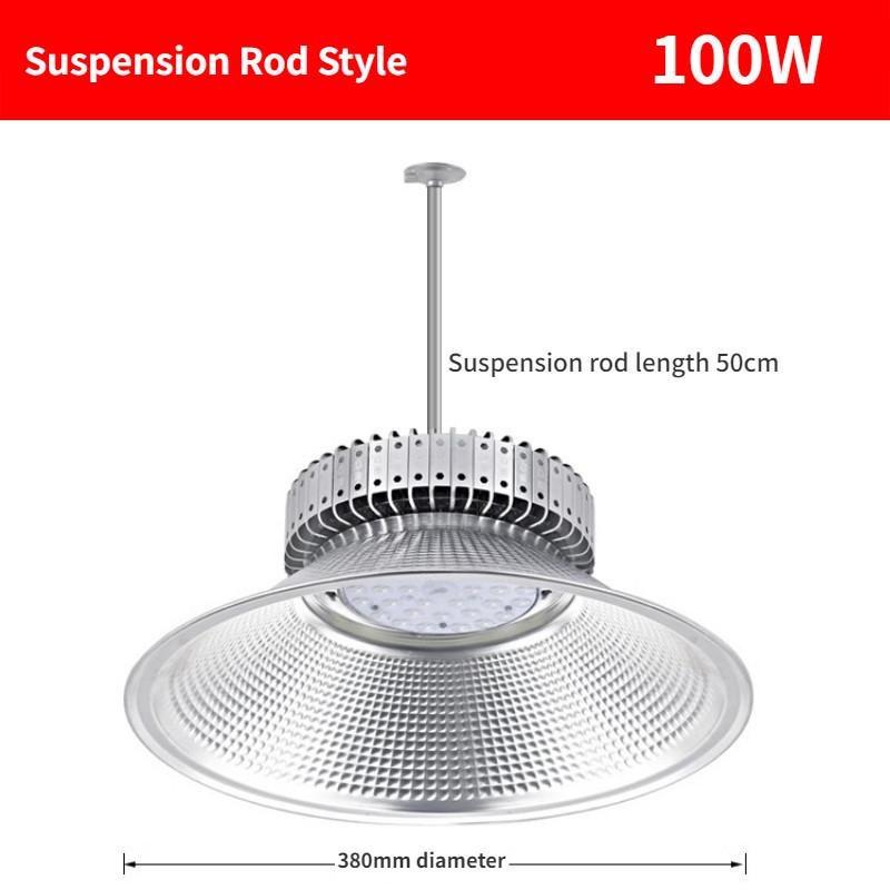 100W/150W/200W/250W/300W Waterproof Pendant Lamp Factory Lamp Industrial Mining Light Led Finned Energy-saving High Brightness Warehouse Lighting