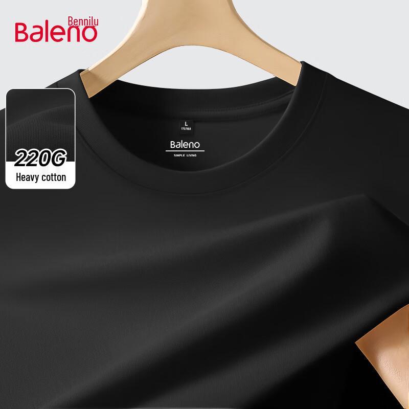Baleno Men's Loose Fit Heavyweight Cotton Long Sleeve T-Shirt