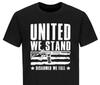 Mens Pro Gun 2nd Amendment USA T-Shirt United We Stand Patriotic Shirts for Men
