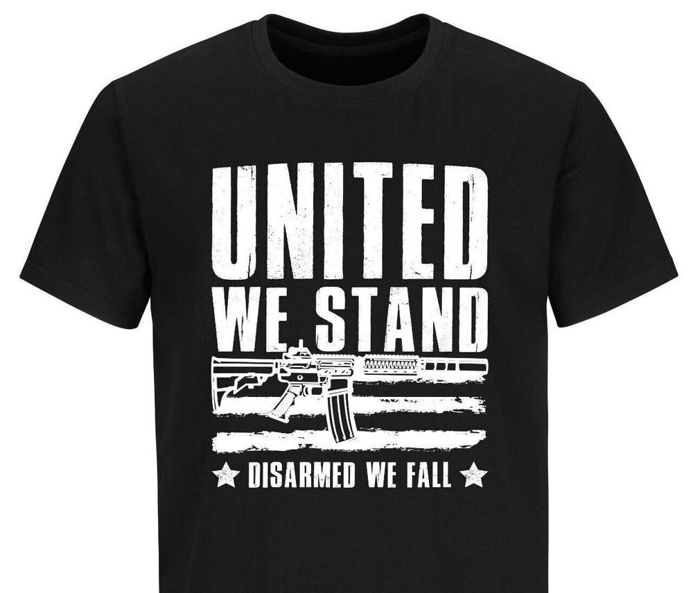 

Mens Pro Gun 2nd Amendment USA T-Shirt United We Stand Patriotic Shirts for Men S
