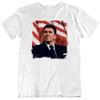 Ronald Reagan Patriotic, American Flag Republican Fan T Shirt Tee Gift New