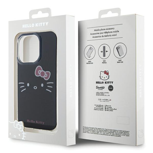 Etui Do iPhone 15 Pro Max Hello Kitty Hardcase IML Kitty Face Czarny
