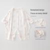 Newborn Pure Cotton Long Sleeve Bodysuit – All-Season Jumpsuit Pajamas for Crawling Babies