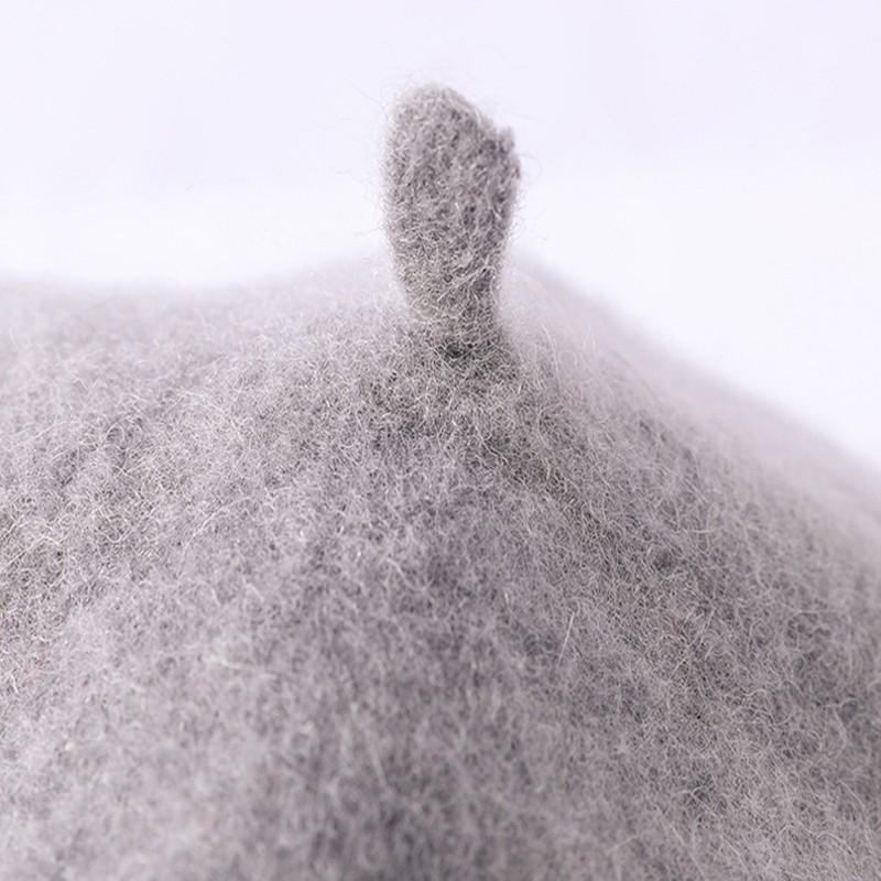 Kapelusz miękki 100% wełniany zagęszczony berety damski kapelusz zimowy francuski artysta Beret damski kapelusz malarza dziewczęcy jesień kobieta ciepła czapka na zakupy czapka