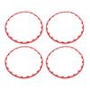 4PCS 20in Wheel Rim Protection Ring Wheel Edges Trim Tire Decoration Accessories Replacement For Tesla Model Y Red