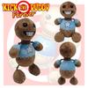 Kick The Buddy Plush Toy Crystal Soft Fur, Brown, 30cm Height, Pp Cotton Filling