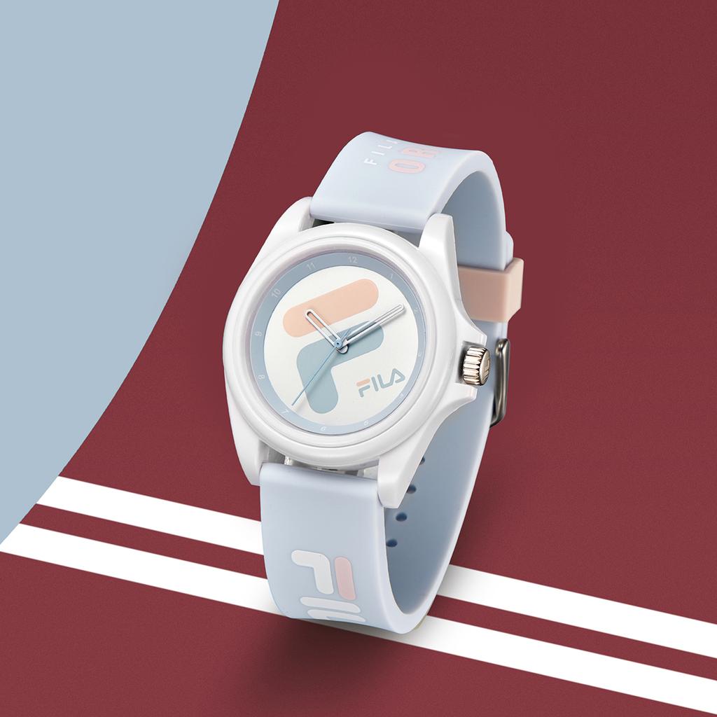 FILA 6113 Series Quartz Watch Silicone Strap White Dial 30M Water Resistant Sport Trend Couple Watch Women watches FLM38-6113-025