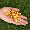 10Pcs Professional Golfing Iron Ferrules for 0.35Inch Tapered Parallel Shafts Colorful Striped Golfing Tapered Ferrules 69HD