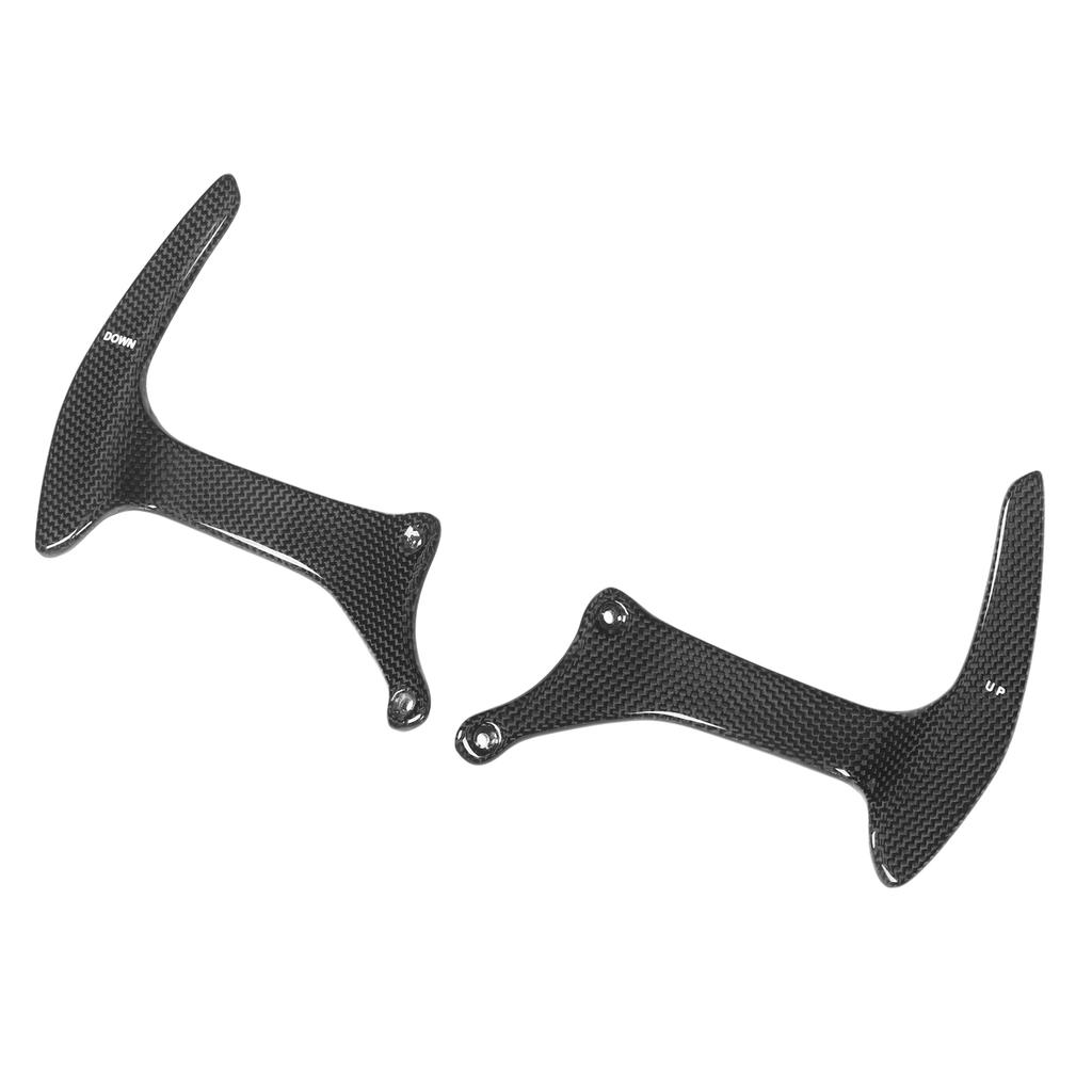 Prepreg Dry Carbon Fiber Paddle Shifters Plain Weave Replacement for Ferrari F430 458 Italia Spider Speciale F12