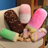 Simulare Jucărie de Pluș Drăguță Înghețată Moale Umplută Mâncare Desert Delicios Plușie Pernă de Aruncat Pernă de Sofa Decor pentru Casă