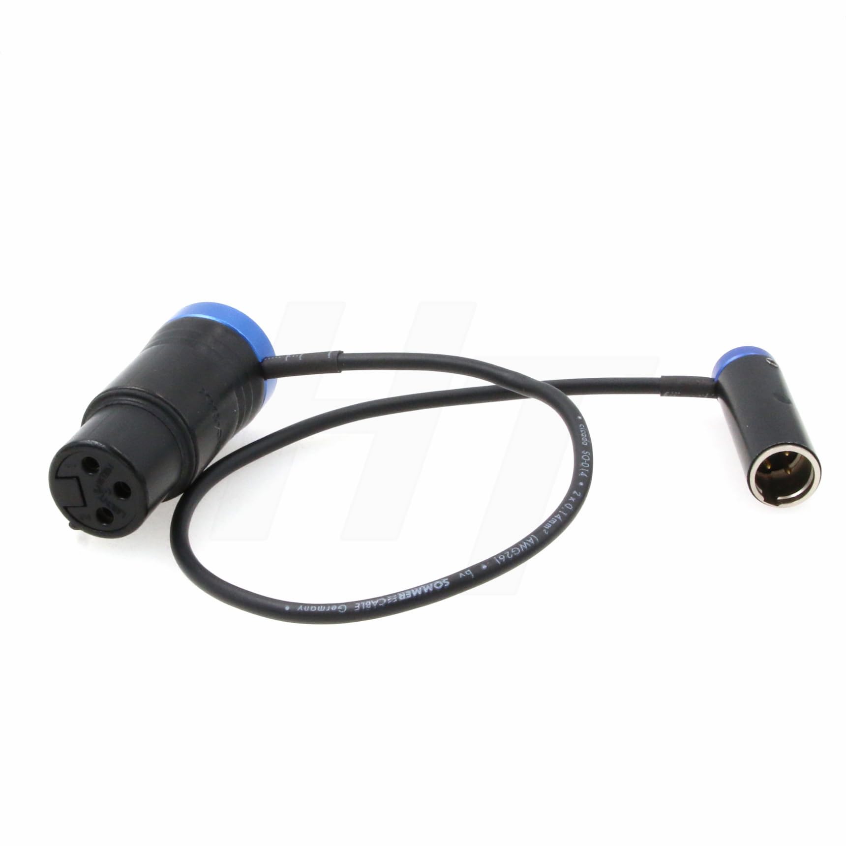 

HangTon Аудиокабель для микшера для камер Blackmagic Pocket Cinema 6K и Canon C70, Mini XLR TA3M на XLR 3-контактный низкопрофильный 40 см синий