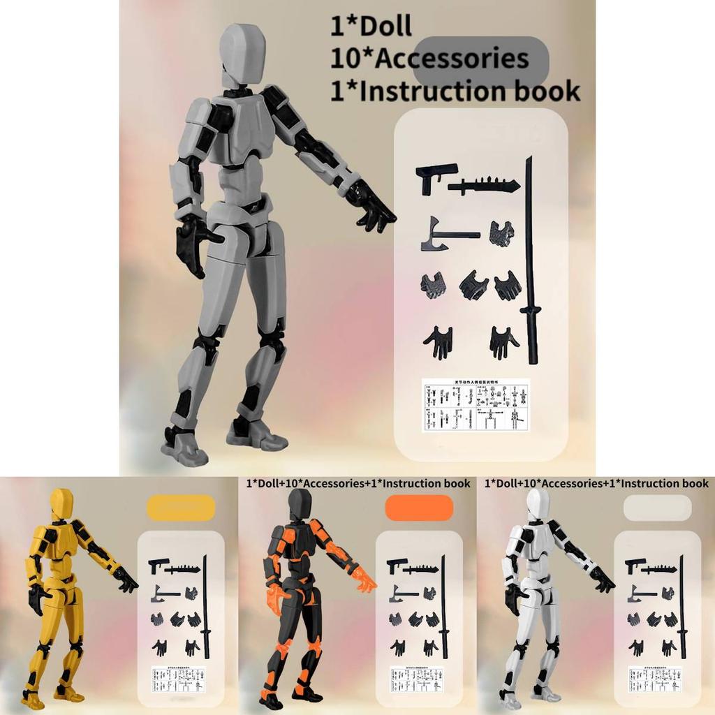 Versatile Jointed Figurine Stress Relief Toy Perfect For Creative Diy Enthusiasts