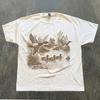 Vintage Engraved Duck Hunting Shirt, Mallard Waterfowl Marsh Scene Tee, Nature Hunter Gift