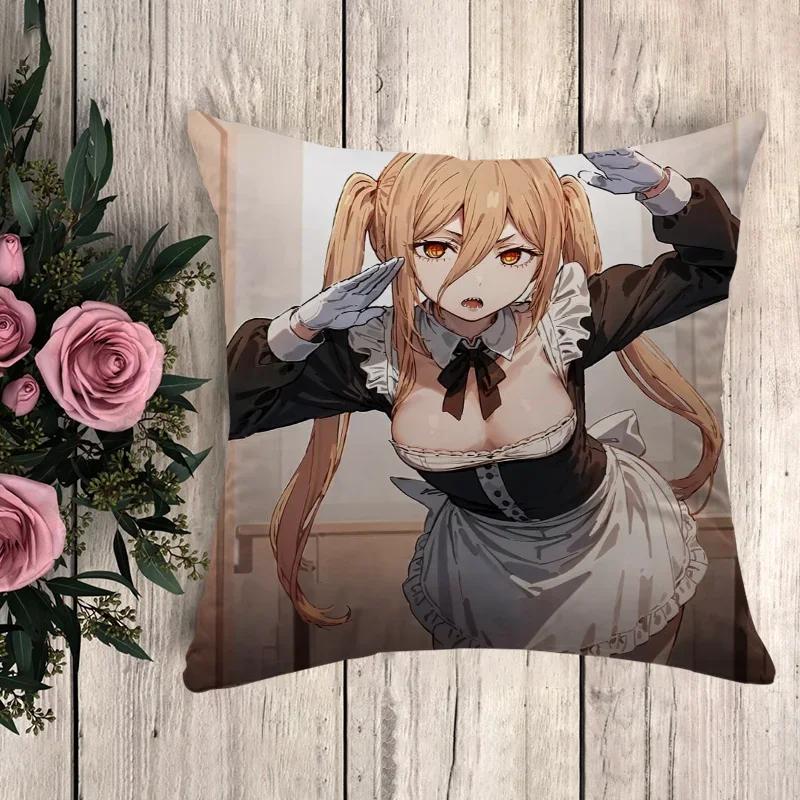 Anime Pillow Chainsaw Man Decorative Pillowcases  Sofa Cushions Cushion Cover  Pilow Cases Throw Pillows Fall Decor