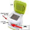 Plastic Double Sided Press Garlic Masher Portable Vegetable Crusher Ginger Slicer  Meal Prep