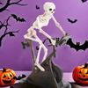 Yousheng Exercise Bike Animatronic Skeleton Figurine Halloween Resin Cycling Fitness Bike Skull Statue Sculpture Home Office Desktop Decoration