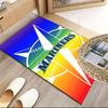 Mariners Team Logo  Carpet, Kitchen Rugs, Yoga Mat, Non-Slip Mats, Rug for Bathroom, Living Room Bedroom, Camping Rugs Christmas Gift