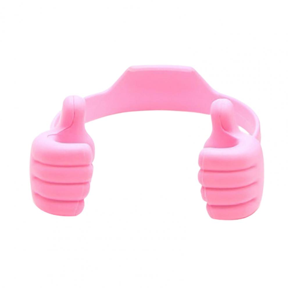 Thumb Up Phone Holder Adjustable Tablet Stand Portable Desktop Lazy Phone Stand Fun Gifts for Kids Men Women розовый