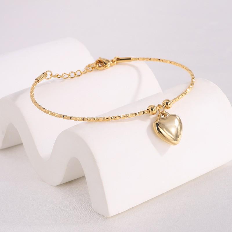 Korean Fashion Titanium Steel Diamond Inlaid Women's Luxury Bracelet