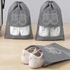 Non-Woven Shoes Bag Waterproof Dustproof Travel Bag Portable Drawstring Bag For Shoes Storage